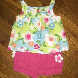 Gymboree floral tank set